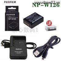 Pin Máy Ảnh Không Gương Lật fuji x-t1 x100f xe3 xt100 + Cáp Sạc usb np-w126