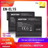 Pin máy ảnh Nikon EN-EL15 Beston Nikon D7000 D7100 D800 D800E D600 D610 D810 D7200 V1 D500