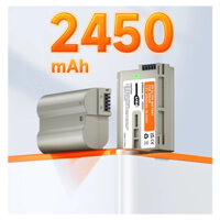 Pin máy ảnh PALO Nikon NE-EL15 EL15 Type-c sạc dung lượng pin 2450mAh cho Nikon D700 D600 Z6III Z8 Z5 Z7 D800