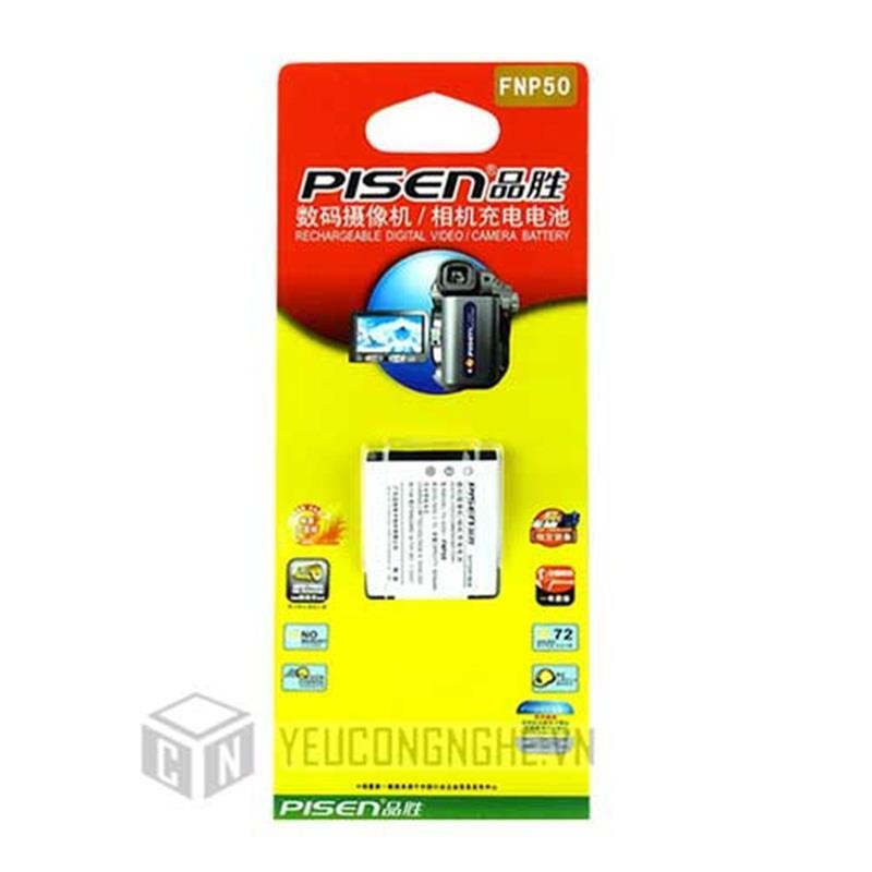 Pin máy ảnh Pisen FNP50 cho máy Panasonic/Fujifilm