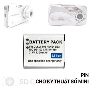Pin máy ảnh Pisen for Olympus Li-50B