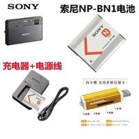 Pin Máy Ảnh Sony DSC-W330 W350 W360 W380 NP-BN1 + Đầu Đọc Thẻ