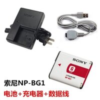 Pin Máy Ảnh Sony DSC-W50 W55 W60 W70 W80 W130 NP-BG1 Kèm Dây Cáp Sạc