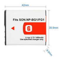 PIN MÁY ẢNH SONY NP-BG1/FG1, DÙNG CHO DSC-W300, DSC-W200, DSC-W170, DSC-W150, DSC-W130, DSC-W120, DS