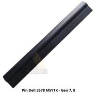 Pin máy tính Laptop Dell 3578 M5Y1K DÙNG ĐƯỢC Gen 7 8 - Zin 4 Cell                         &nbsp(&nbspDell Inspiron 3467 3468 3476 3477 3567 3568 3576 3577 5468, Vostro 3478 3578&nbsp)