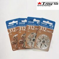 Pin máy trợ thính Maxell 312 PR41 ( vỉ 6 viên )