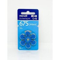 Pin máy trợ thính Maxell PR41  pin 312   PR44  pin 675   PR48  Pin 13   PR536  Pin 10  1,45V Hàng chính hãng - PR44  675