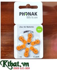 Pin máy trợ thính PHONAK PR48, A13 _Pin máy điếc PR48, A13 chính hãng Xuất Xứ Đức (Germany)