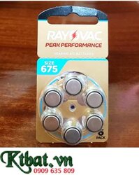 Pin máy trợ thính Rayovac PR44 /Pin 675, Pin máy điếc Rayovac PR44 /Pin 675 chính hãng _Xuất xứ ANH