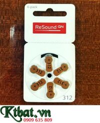 Pin máy trợ thính ReSound PR41, Pin 312 _Pin máy điếc ReSound PR41/312 chính hãng /X.xứ Đức