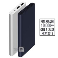 PIN MI GEN 2S - 10000 MAH - 2 USB - HÀNG CTY