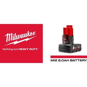 Pin Milwaukee M12B6 12V 6.0Ah