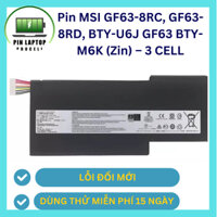 Pin MSI GF63-8RC, GF63-8RD, GF65 GF75 GS63VR GS73, MS-16K2, MS-16R1, BTY-M6K, BTY-M6J, BH 6 THÁNG LỖI ĐỔI MỚI