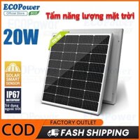pin năng lượng mặt trời Solar panel 18V 20W  Tấm pin mặt trời Solar Cell Chống nước, chống sét