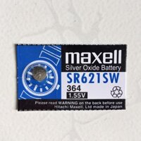 Pin Nhật Maxell SR621SW  SR621  621  364  AG1  LR621 Chính Hãng 1 Viên