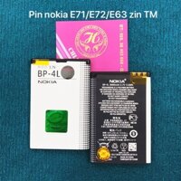 Pin nokia E71/E72/E63/3310 (2017, máy trung quốc sx)...kí hiệu trên pin BP-4L zin theo máy-mới 100%