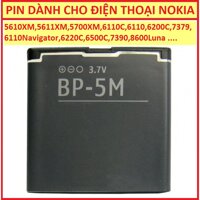 Pin Nokia luna 8600-5610-6500S-5700-7390-6110(mã pin BP-5M zin theo )mới 100%