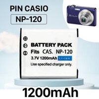 Pin NP-120 cho Casio EX-ZS20BK EX-ZS20PK EX-ZS20RD EX-ZS20SR EX-ZS26SR... NP 120 dung lượng cao