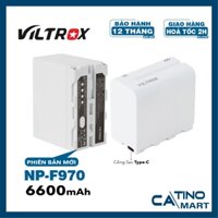 Pin NP-F970 6600mAh Tích Hợp Sạc TypeC Cho Đèn Led Chính Hãng VILTROX
