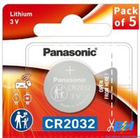 Pin Nút Áo Lithimium 3V CR2032/5BN Panasonic