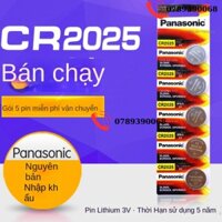 Pin Nút Bấm Panasonic CR2025 Mercedes C Class C200l GLC Chuyên Dụng C180 Chìa Khóa Xe Điều Khiển Từ Xa Điện Tử