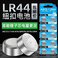 Pin nút LR44 AG13 A76 cho đồng hồ điện tử L1154 357A 1.5V, pin kiềm cho điều khiển từ xa đồ chơi