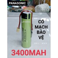 Pin PANASONIC 18650 3400maH Tông đơ cắt tóc.