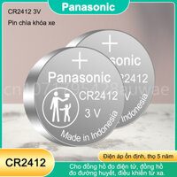 Pin Panasonic CR2412 3V 100mAh chính hãng pin điều khiển xe ô tô