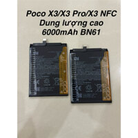 Pin POCO X3/X3 Pro/X3 NFC Dung Lượng Cao 6000mAh Zin New Mã BN61
