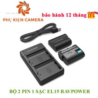 Pin Ravpower EN-EL15 cho Nikon D800e, D810, Z6, Z62 D810a,Z62, Z72