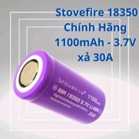 Pin Sạc: 1 Hộp 4 viên Pin lùn Stovefire 18350 Dung lượng cao 1100mAh - 3.7V Xả Lớn 30A