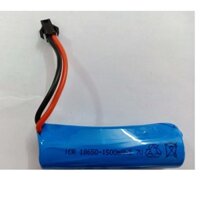 Pin sac 18650  hình trụ tròn 3.7v 1500mah chân dăm đen càng cua