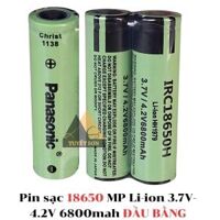 Pin sạc 18650 MP Li-ion 3.7V-4.2V 6800mah ĐẦU BẰNG