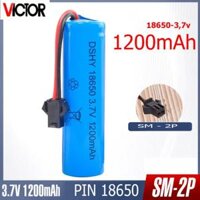 Pin sạc 18650 SM-2P 1200mAh, Pin dành cho đồ chơi ô tô điều khiển, RC, thiết bị có kết nối SM-2P - Đã bật Hỏa Tốc