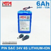 Pin sạc 24V 6Ah 15A 6S MTM