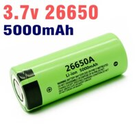 Pin Sạc 26650 3.7v Dung Lượng Thực 5000mAh Dòng Xả Cao 30A, Pin Lithium Ion Dùng Cho Đèn Pin Siêu Sáng, Pin Dự Phòng