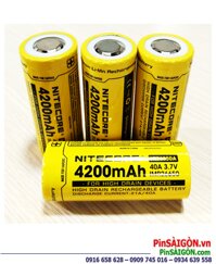 Pin sạc 26650 3.7v; Pin sạc Nitecore IMR26650 Lithium 3.7v 4200mAh (dòng xả 40A) chính hãng