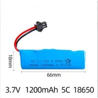 Pin sạc 3.7v 800mah và 1200mah 18650 14500 xe điều khiển từ xa - 1 Pin 1200mah SM