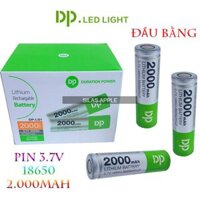 Pin Sạc 3v7 18650 DP 2.000mah Đầu Bằng (1 Cục)