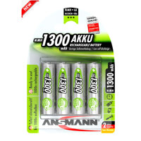 Pin Sạc AA-1300mAh Max-E ANSMANN Vỉ 4 viên