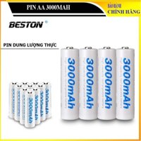 Pin sạc AA 3000MAH 1.2V Beston hàng CHÍNH HÃNG dung lượng thực sử dụng rất lâu độ bền cao Mới 100% pin sac beston