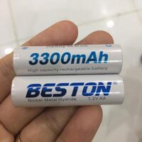Pin sạc AA AAA BESTON dung lượng cao, sạc lại nhiều lần thay thế cho pin Con thỏ trong micro không dây, điều khiển - lẻ 2 pin AA3300