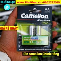 Pin sạc AA Camelion 2500 mAh vỉ 2 viên