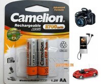 Pin sạc AA Camelion 2700 mAh vỉ 2 viên