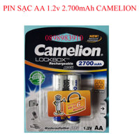 Pin sạc AA Camelion 2700 mAh vỉ 2 viên [bonus]