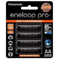 Pin Sạc AA Eneloop Pro 2550 mah Made In Japan - Hàng Chính Hãng  Panasonic Việt Nam nhập khẩu và Phân Phối
