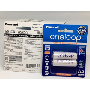 Pin sạc AA PANASONIC ENELOOP 2000mAh BK-3MCCE/2BV