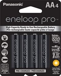 Pin sạc AA Panasonic Eneloop BK-3HCCE/4BT 2550 mAh vỉ 4 viên chính hãng