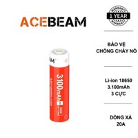 Pin sạc ACEBEAM 18650 3 cực dung lượng 3100MAH dòng xả 20A HOT