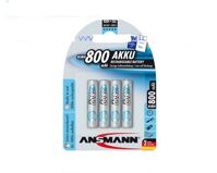 Pin sạc cao cấp ANSMANN NiMH HR03 AAA-800mAh VỈ 4 VIÊN – BL4 – 5035332